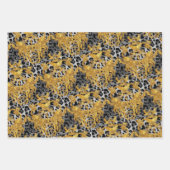 Goldenes Leopard-Wrapping Paper Geschenkpapier Set (Vorderseite 3)