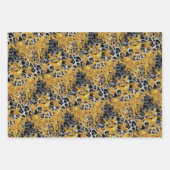 Goldenes Leopard-Wrapping Paper Geschenkpapier Set (Vorderseite 2)