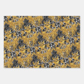 Goldenes Leopard-Wrapping Paper Geschenkpapier Set (Vorderseite)