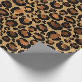 Goldenes Leopardenmuster Geschenkpapier (Ecke)
