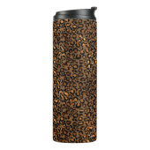 Goldenes Leopardenmuster Thermosbecher (Nach links gedreht)