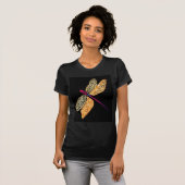 Goldenes Libellen-Shirt T-Shirt (Vorne ganz)