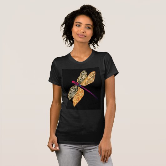 Goldenes Libellen-Shirt T-Shirt (Vorne ganz)