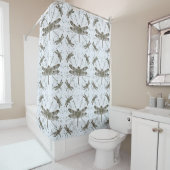 Goldenes Libellenmuster - leicht Duschvorhang (Beispiel)