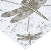 Goldenes Libellenmuster - leicht Tischdecke (Schrägansicht)