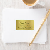 Goldenes Licht Adressaufkleber (Insitu)