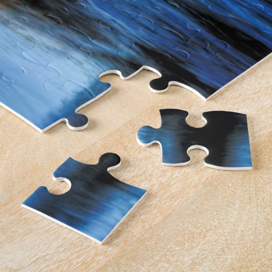 Goldenes Licht auf halber Haube Puzzle (Seite)