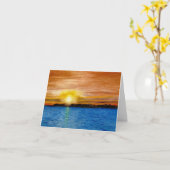 Goldenes Licht des Sonnenuntergangs im Landkreis, Karte (Gelbe Blume)