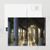Goldenes Licht durch Postkarte (Vorne/Hinten)