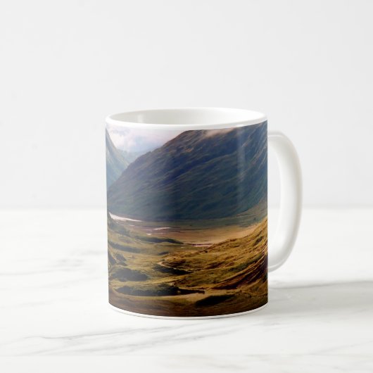 Goldenes Licht in Glencoe Kaffeetasse (VorderseiteRechts)
