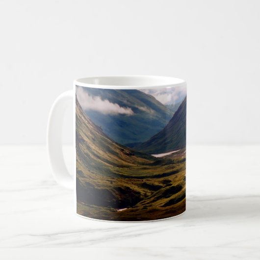 Goldenes Licht in Glencoe Kaffeetasse (Vorderseite Links)