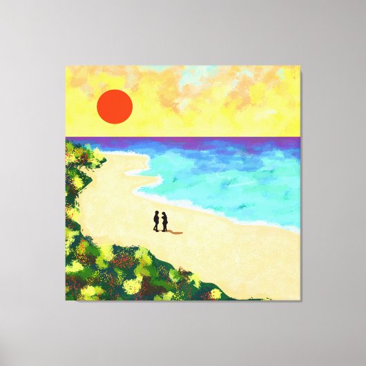 Goldenes Licht Leinwanddruck (Vorderseite)