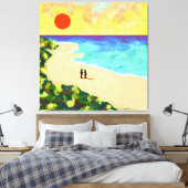 Goldenes Licht Leinwanddruck (Insitu (Schlafzimmer))