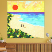 Goldenes Licht Leinwanddruck (Insitu (Wohnzimmer))