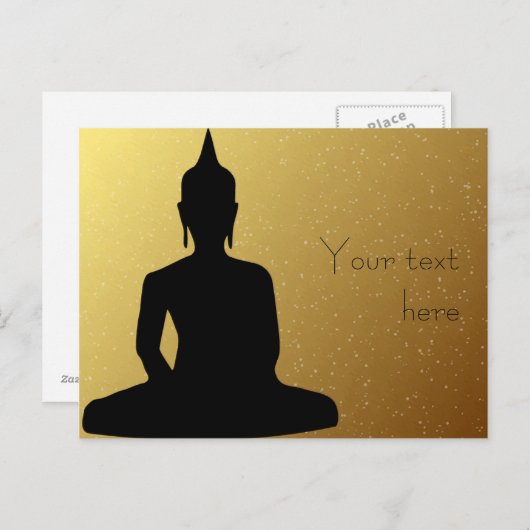 goldenes Licht Postkarte (Vorne/Hinten)