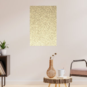 Goldenes Licht sanfter Glitter funkelt Poster