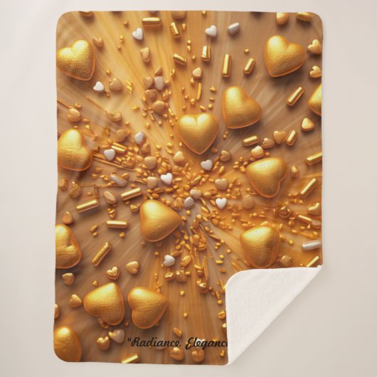 "Goldenes Licht" Sherpadecke (Vorderseite)