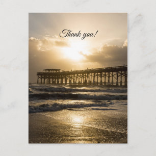Goldenes Licht über Kakao Danke Postcard Postkarte