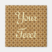 Goldenes Lichtmuster Magnet (Vorne)