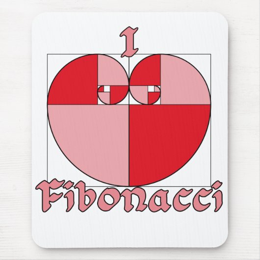 Goldenes Liebe-Verhältnis Mousepad (Vorne)