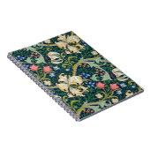 Goldenes Lilien-Notizbuch Notizblock (Rechte Seite)