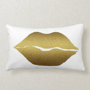 Goldenes Lippenkissen Lendenkissen
