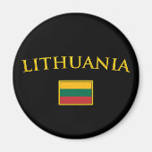 Goldenes Litauen Magnet (Vorne)