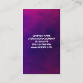 Goldenes Logo für die Yoga-Pose Visitenkarte (Rückseite)