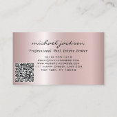 Goldenes Logo House Real Anwesen Agent Beruflich Visitenkarte (Rückseite)