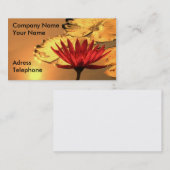 Goldenes Lotus Visitenkarte (Vorne/Hinten)