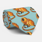 Goldenes Löwentamarin Krawatte (Gerollt)