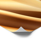 Goldenes Luxus-Muster mit metallischem Glanz Poster (Ecke)