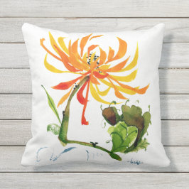 Goldenes Mama-Chinese-Bürsten-Aquarell-Kissen im Kissen