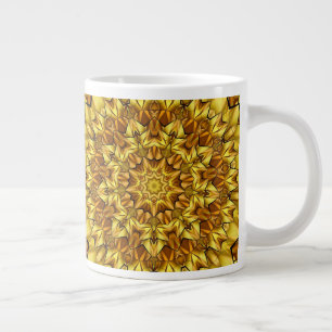 Goldenes Mandala Antikes abstraktes Design-63495 Jumbo-Tasse