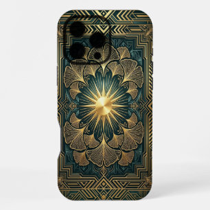 Goldenes Mandala-Blühen   Gold iPhone 16 Pro Max H Hülle