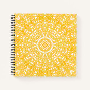 Goldenes Mandala Geometrisches Muster Notizblock
