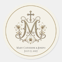 Goldenes Marianisches Kreuz-Monogramm