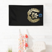 Goldenes Mauerwerk Banner (Insitu)