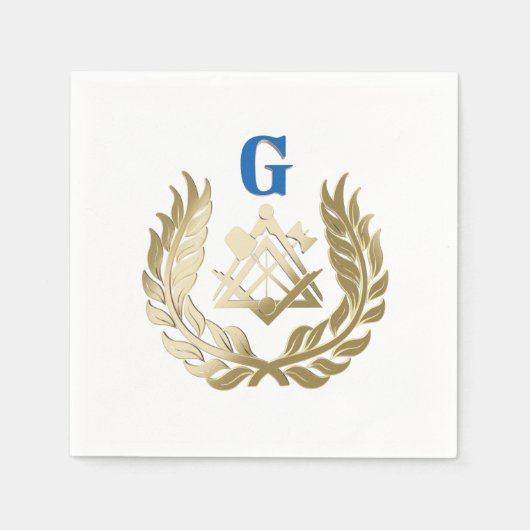 Goldenes Mauerwerk Serviette (Vorderseite)
