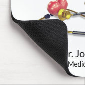 Goldenes medizinisches Stethoskop & Caduceus mit H Mousepad (Ecke)