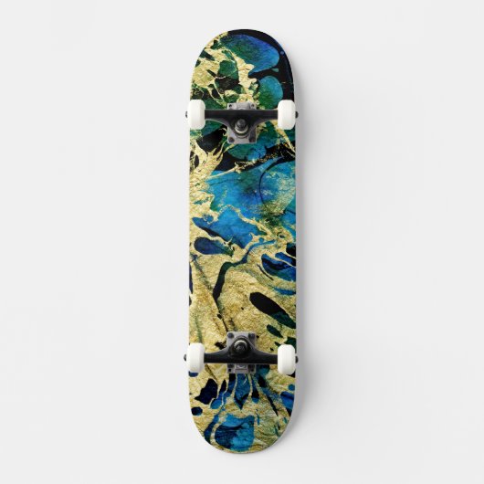 Goldenes Meer Skateboard (Vorderseite)