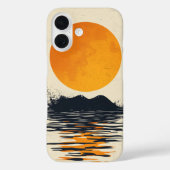 Goldenes Meer Sunset Phone Case (Rückseite)