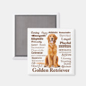 Goldenes Merkmal Magnet (Vorderseite/Rückseite)