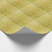 Goldenes Metall: Luxuriöses Muster-Hintergrund. Geschenkpapier (Ecke)