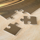 Goldenes Metallwirbeldesign Puzzle (Seite)