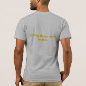Goldenes Mikrofon T-Shirt (Rückseite)