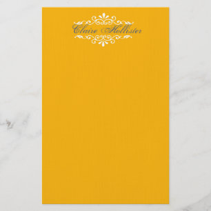 Goldenes Mit Monogramm Briefpapier