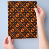 Goldenes modernes Boho-elegantes abstraktes Kunstm Flyer (Hand)