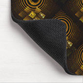 Goldenes modernes Boho-elegantes abstraktes Kunstm Mousepad (Ecke)