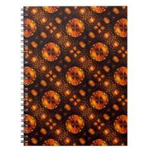 Goldenes modernes Boho-elegantes abstraktes Kunstm Notizblock